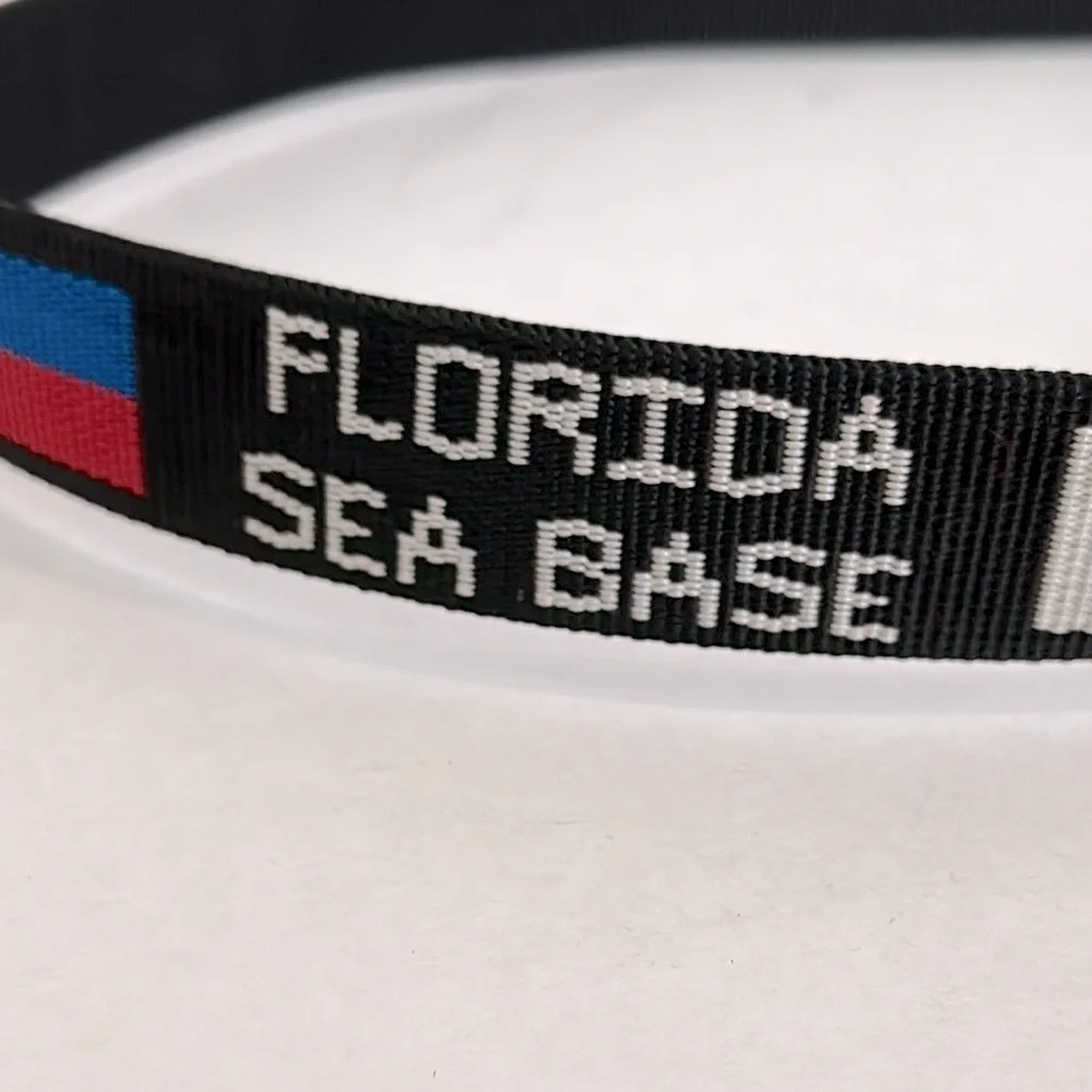 BISON DESIGNS Florida Sea Base Men's Black ADJUSTABLE Belt men’s medium